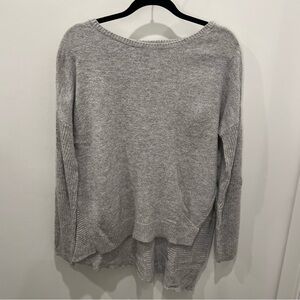 Trouve Gray Asymmetrical Sweater Size M